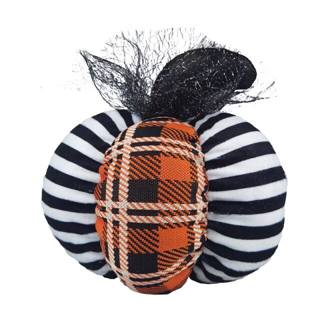 Handmade fabric pumpkin